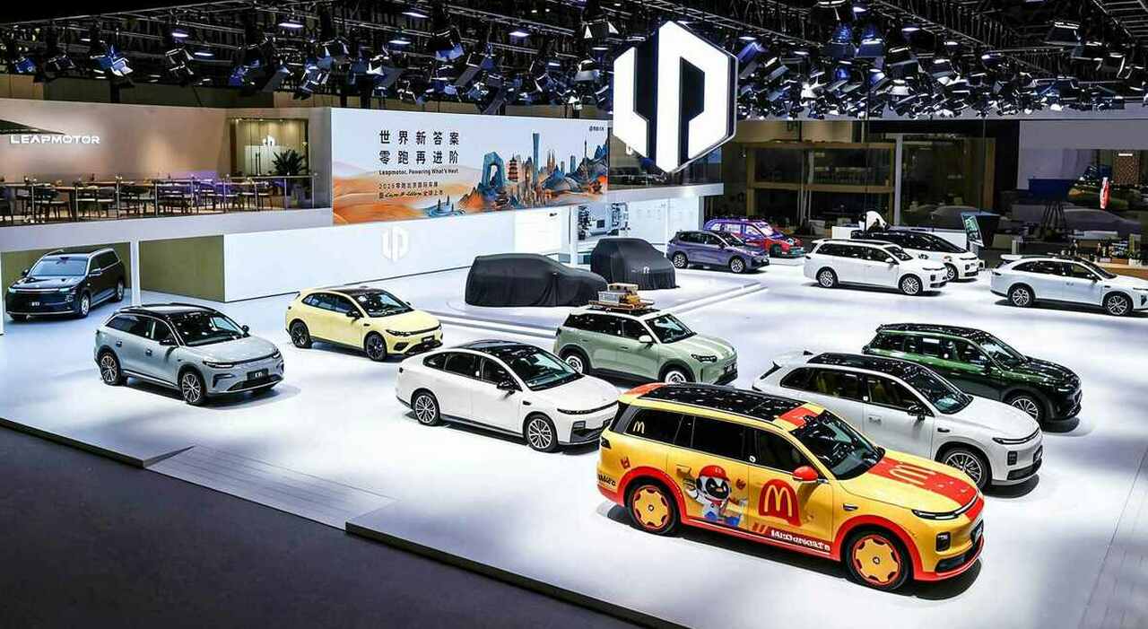 Lo stand Leapmotor al salone di Pechino