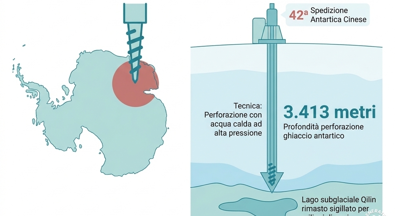 Antartide, la Cina accede a un lago subglaciale: la perforazione (con una tecnica innovativa) a 3 mila metri di profondità