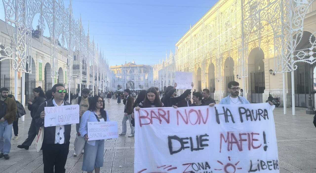 bari manifestazione in piazza contro la mafia non avremo paura