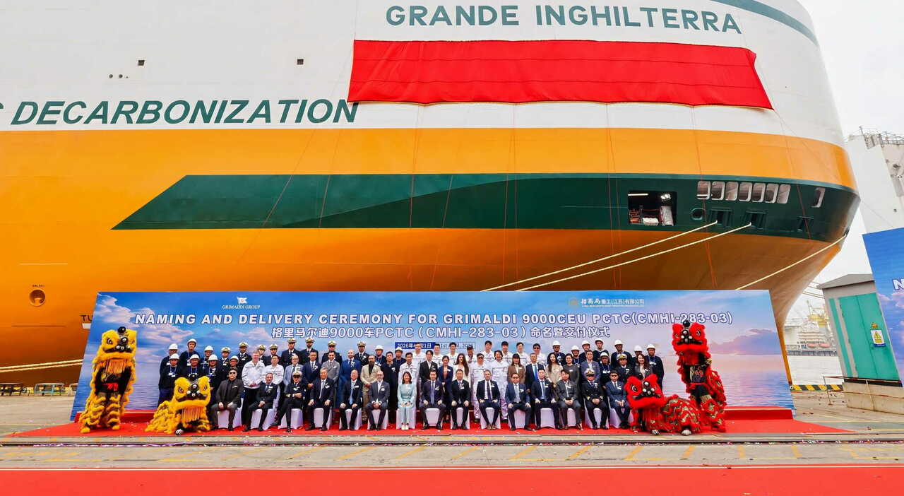 La Grande Inghilterra nuova nave della flotta Grimaldi