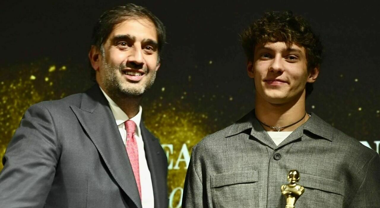 Il presidente dell'Aci Geronimo La Russa con Kimi Antonelli