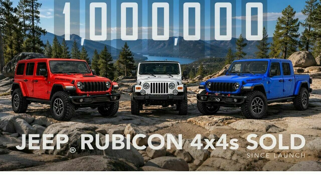 Jeep, un milione di Rubicon venduti nel mondo tra Wrangler e Gladiator