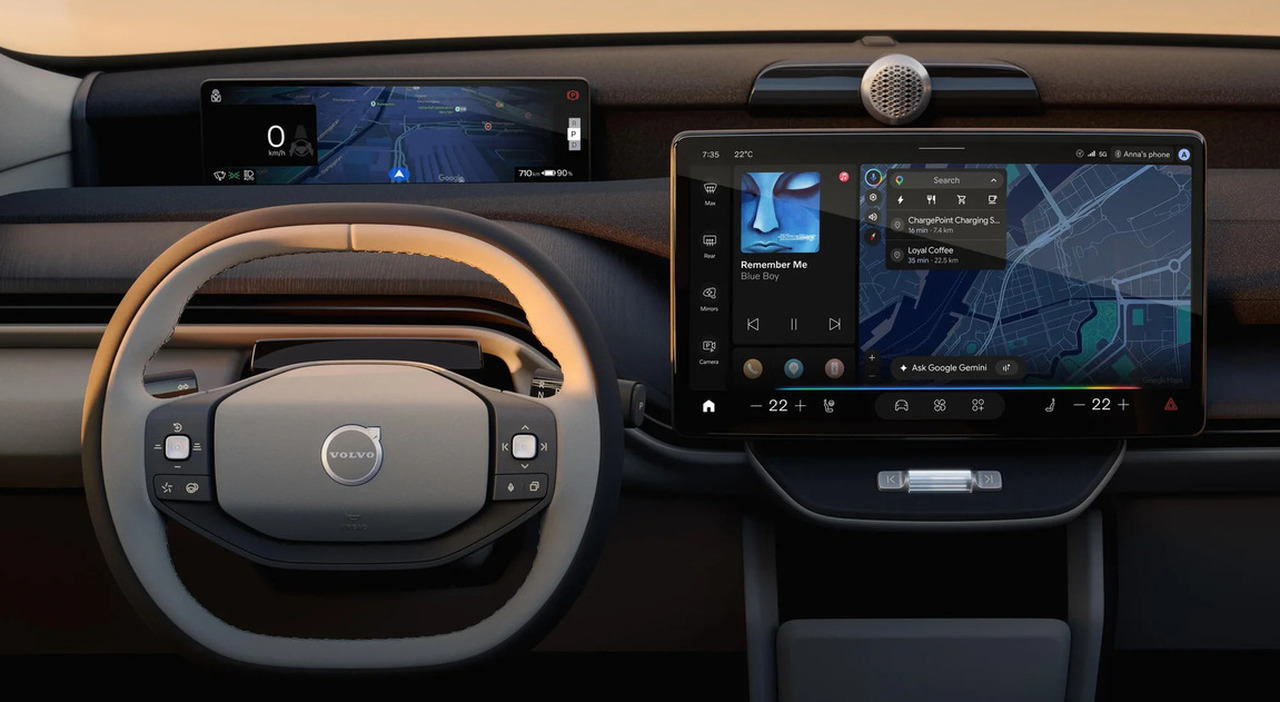Il cockpit di una Volvo