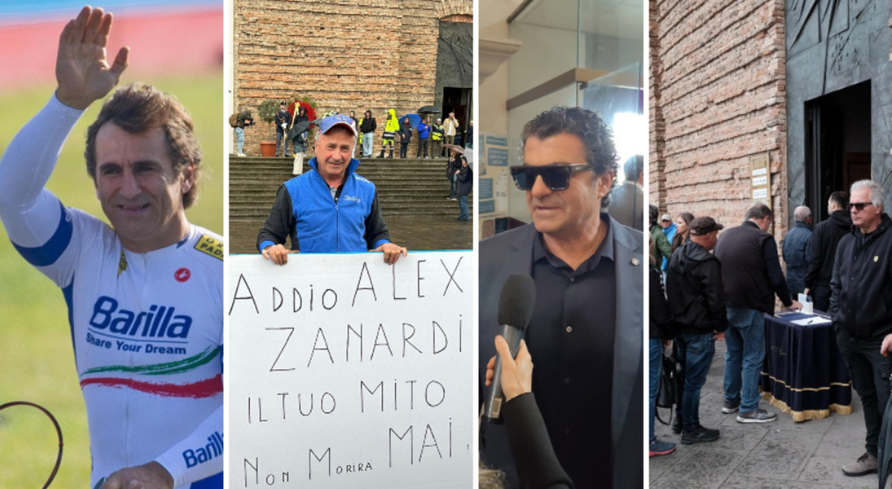 alex zanardi la diretta del funerale la sua handbike sull altare della basilica di santa giustina gremita da Ilmattino.it alex zanardi la diretta del funerale la sua handbike sull altare della basilica di santa giustina gremita