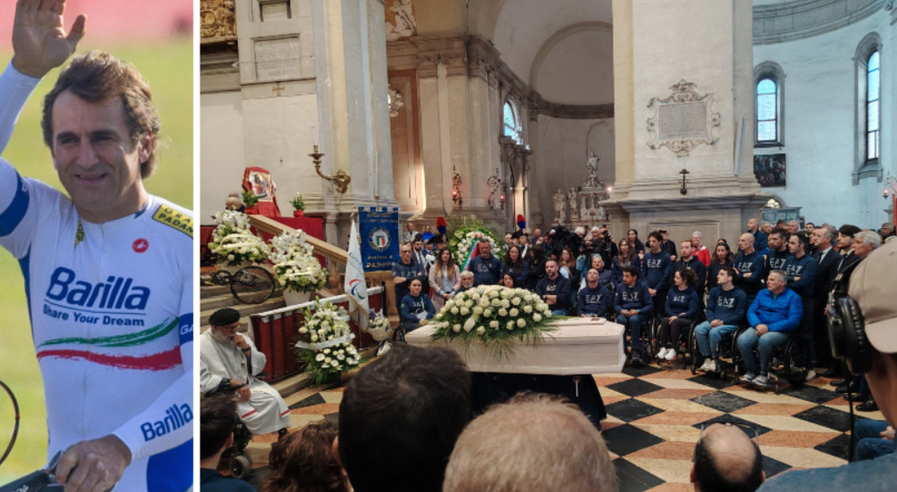 alex zanardi la diretta del funerale la sua handbike sull altare in basilica oltre 2mila persone applausi all arrivo del feretro accompagnato da moglie e figlio da Ilgazzettino.it alex zanardi la diretta del funerale la sua handbike sull altare in basilica oltre 2mila persone applausi all arrivo del feretro accompagnato da moglie e figlio