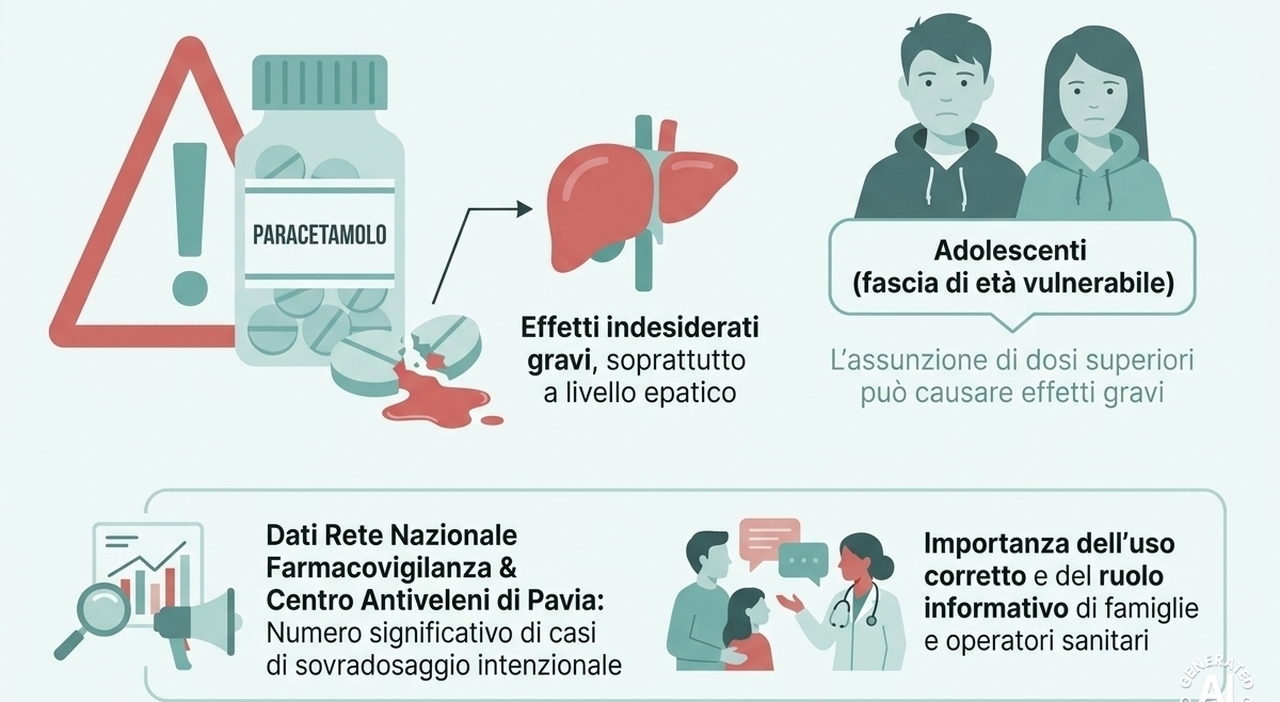 Paracetamolo, l'AIFA lancia l'allarme sul sovradosaggio tra gli adolescenti — image 1