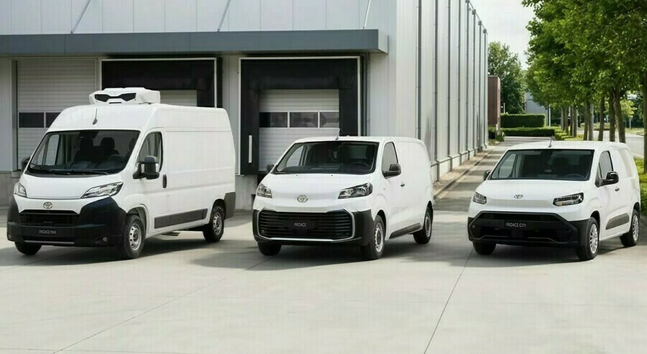 I mezzi di Toyota Professional allestiti da Focaccia Group per trasporto merci e persone