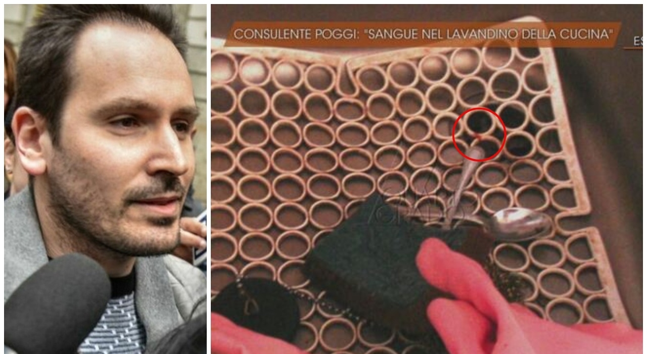 «Andrea Sempio si è lavato in cucina dopo l'omicidio»: l'unica foto del lavabo e la macchia rossa (segnalata dai Poggi) mai analizzata