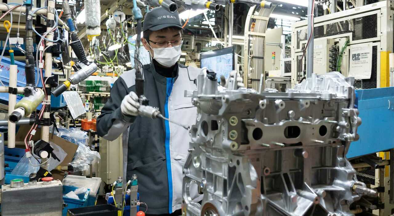 Lo stabilimento Nissan di Yokohama