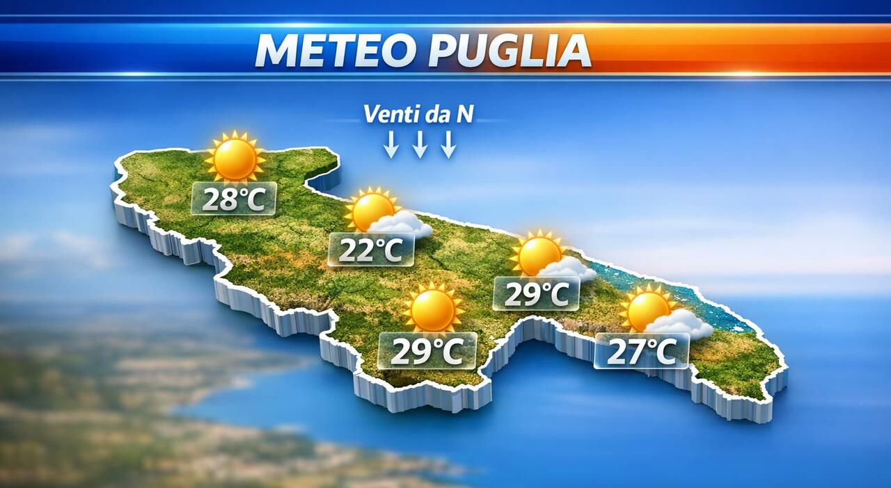 Meteo Puglia: sole e temperature in aumento, nel weekend punte di 30°C