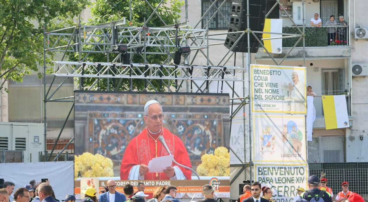 papa leone xiv ad acerra il discorso integrale scardinate la cultura della prepotenza