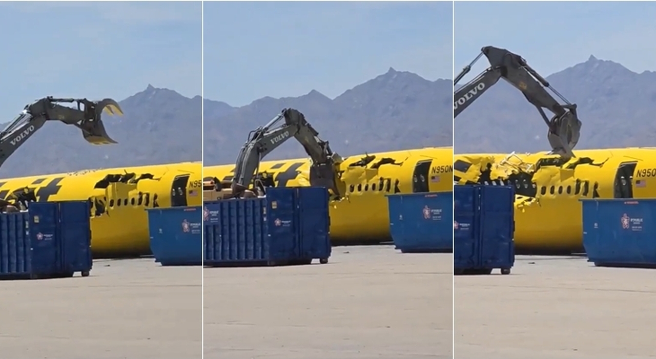 Airbus smontato a pezzi a pochi anni dalla consegna dopo il fallimento della Spirit Airlines