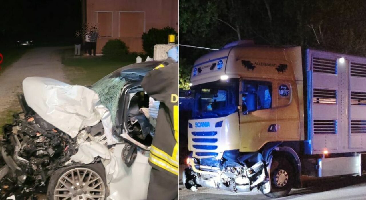 incidente frontale tra tir e auto poco dopo mezzanotte due giovani feriti estratti dall abitacolo grave un 20enne da Ilgazzettino.it incidente frontale tra tir e auto poco dopo mezzanotte due giovani feriti estratti dall abitacolo grave un 20enne