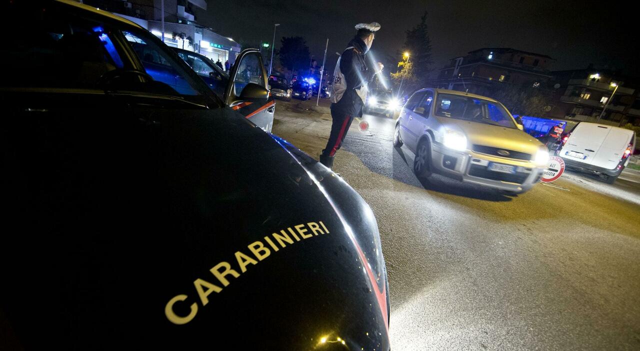 Un posto di blocco dei Carabinieri