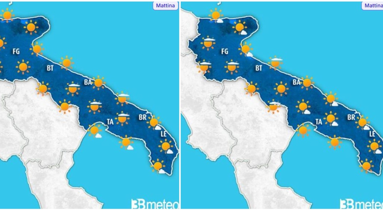 Meteo Puglia: fine settimana di sole e caldo gradevole, l'anticiclone blinda il weekend. Le previsioni
