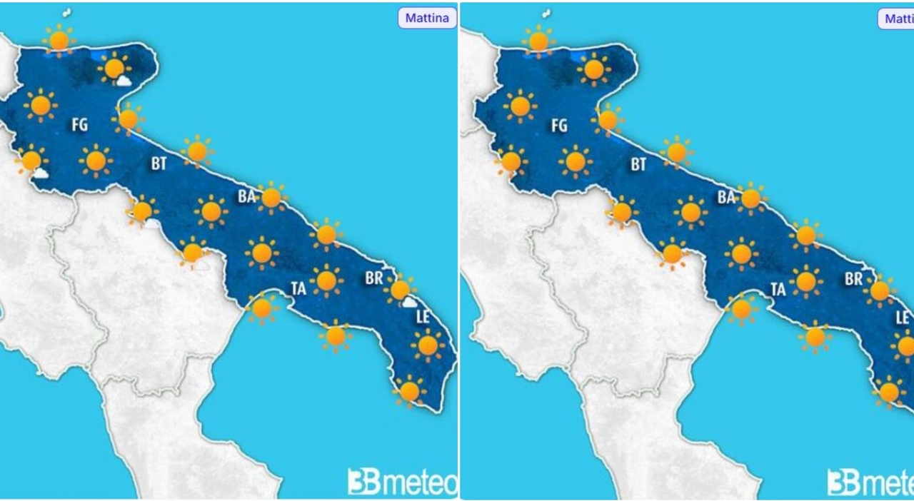 previsioni meteo puglia alta pressione e tempo stabile fino a gioved236 poi arriva la pioggia le previsioni da Quotidianodipuglia.it previsioni meteo puglia alta pressione e tempo stabile fino a gioved236 poi arriva la pioggia le previsioni