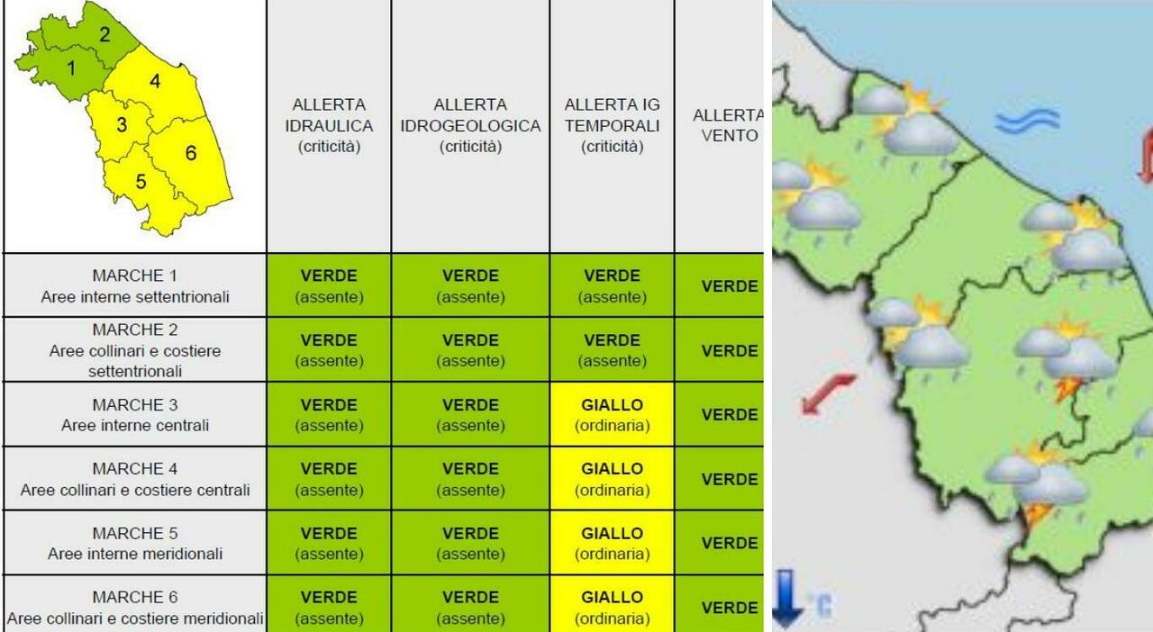 sole e caldo a singhiozzo sulle marche tornano i temporali allerta gialla nelle prossime ore ecco cosa succede da Corriereadriatico.it sole e caldo a singhiozzo sulle marche tornano i temporali allerta gialla nelle prossime ore ecco cosa succede