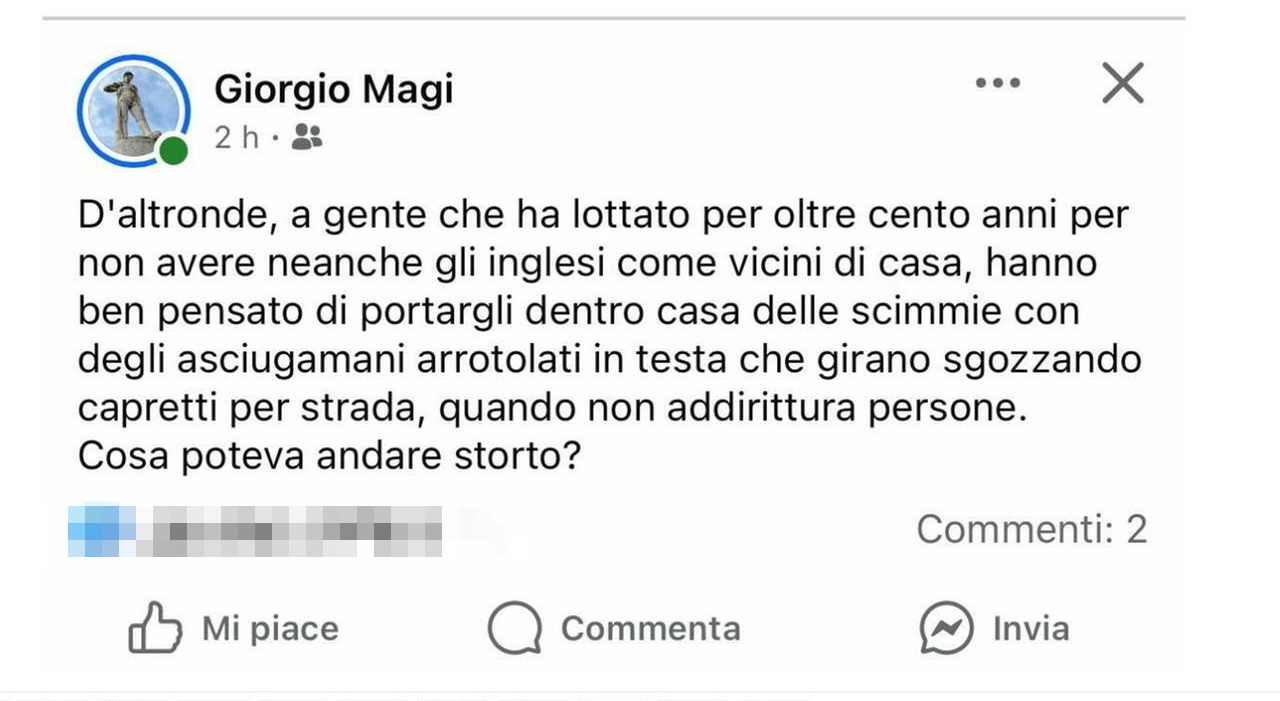 scimmie che sgozzano persone a osimo il post choc anti immigrati del consigliere magi fdi da Corriereadriatico.it scimmie che sgozzano persone a osimo il post choc anti immigrati del consigliere magi fdi