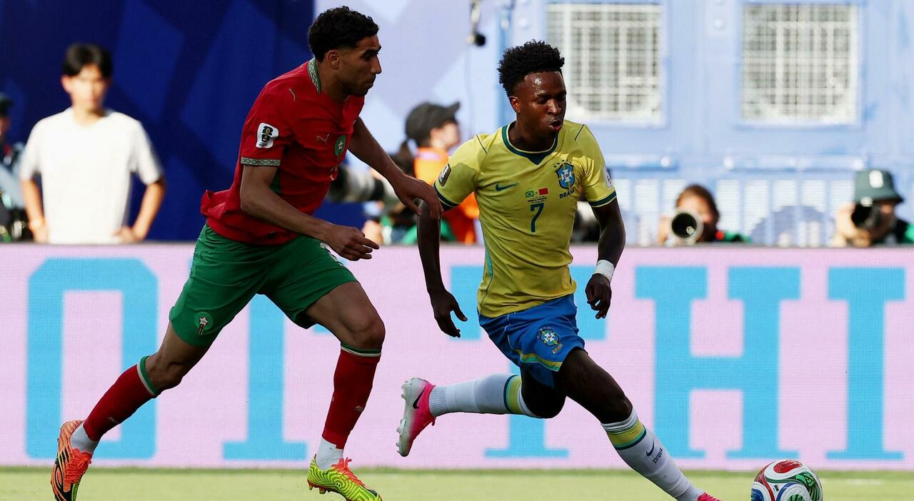 brasile marocco 1 1 pagelle vinicius 7 prima prodezza bouaddi 65 personalit224 saibari 7 gol di qualit224 da Ilmessaggero.it brasile marocco 1 1 pagelle vinicius 7 prima prodezza bouaddi 65 personalit224 saibari 7 gol di qualit224