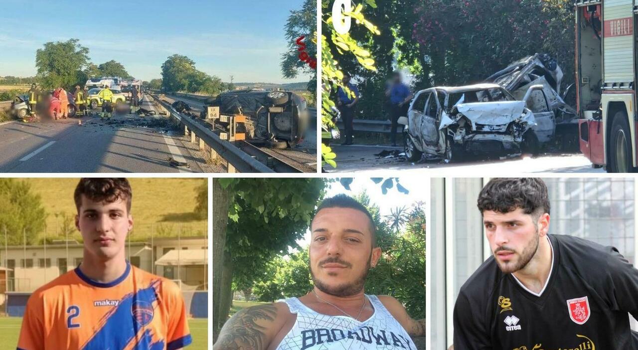Alba tragica sulle strade delle Marche: in due incidenti morti Nicolas, Christian e Davide. Otto i feriti, tre sono gravi VIDEO/FOTO Alba tragica sulle strade delle Marche: in due incidenti morti Nicolas, Christian e Davide. Otto i feriti, tre sono gravi VIDEO/FOTO