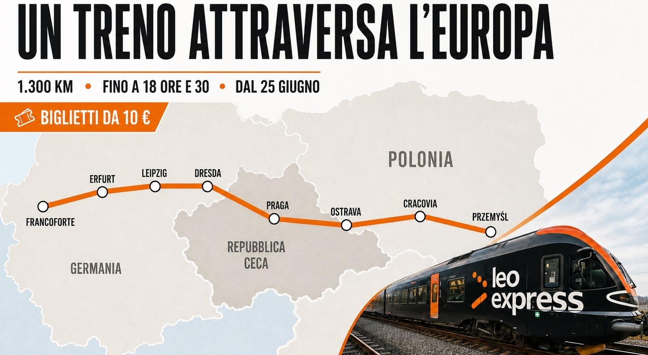 il treno che attraversa l europa 18 ore al costo di 10 euro 1300 km sino ai confini ucraini da Ilmessaggero.it il treno che attraversa l europa 18 ore al costo di 10 euro 1300 km sino ai confini ucraini