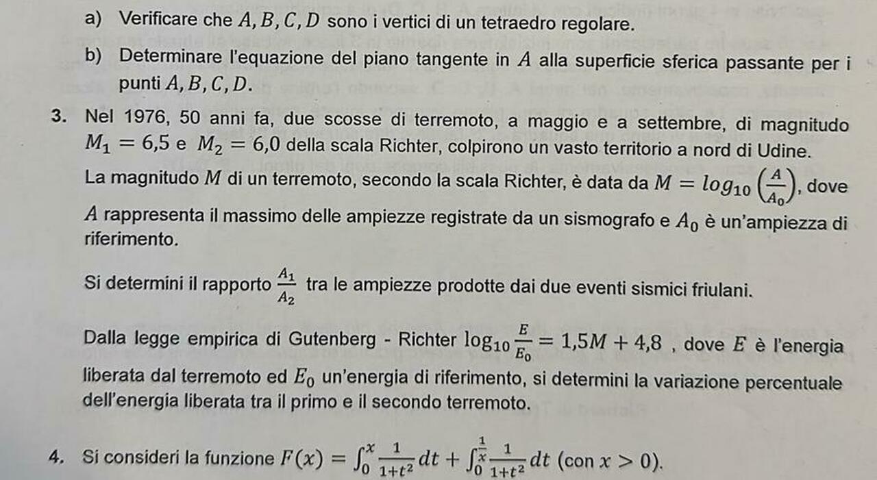 maturit224 allo scientifico spunta il problema sul terremoto del friuli fedriga un pezzo importante della nostra storia da Ilgazzettino.it maturit224 allo scientifico spunta il problema sul terremoto del friuli fedriga un pezzo importante della nostra storia