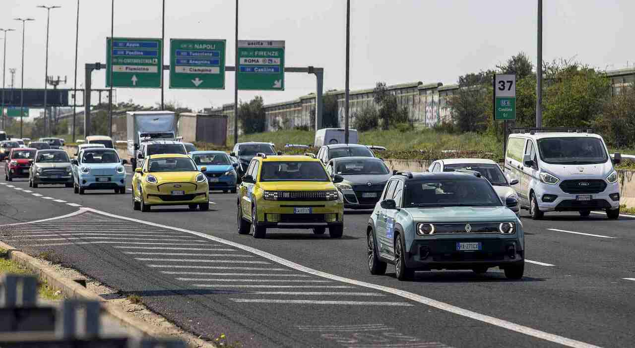 Le elettriche sul GRA durante il test