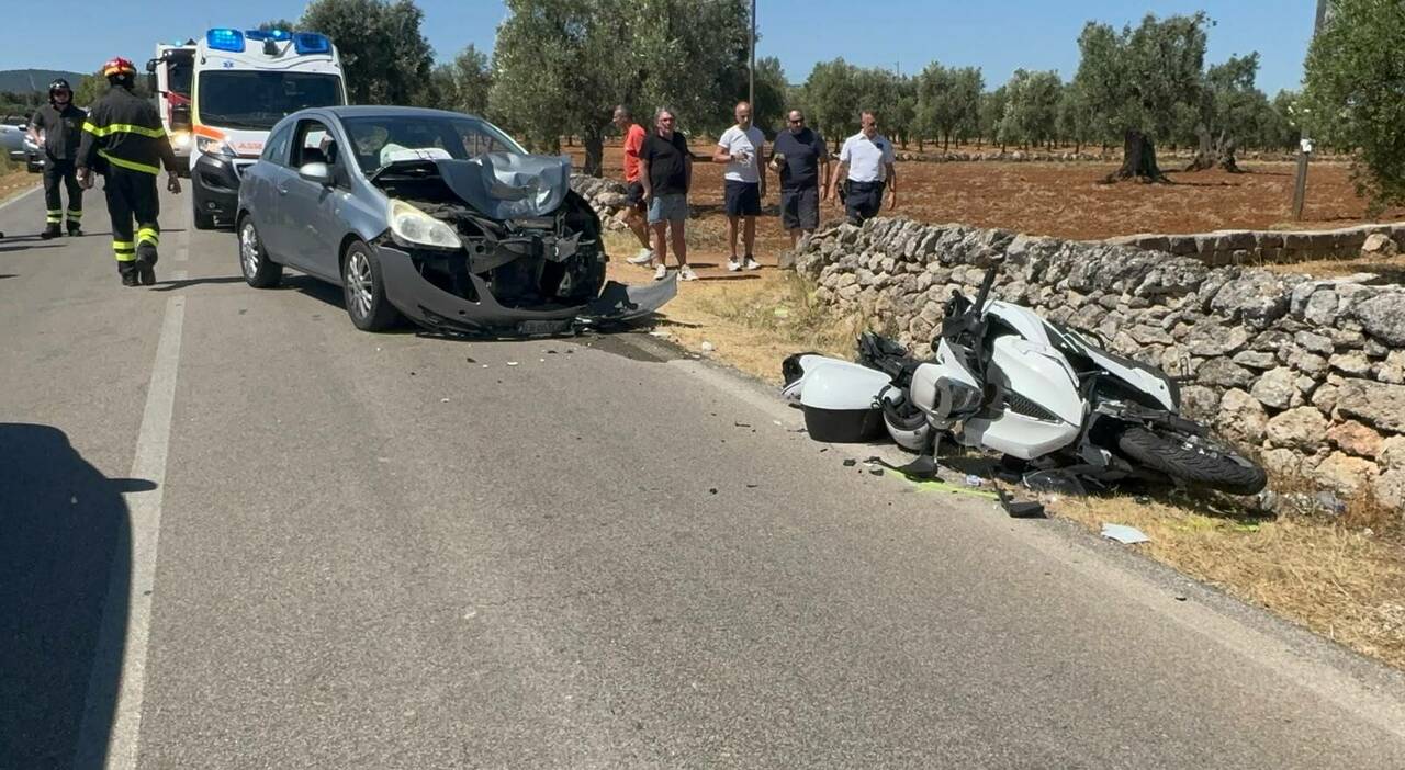 incidente stradale fasano scontro sulla sp10 morto un motociclista da Quotidianodipuglia.it incidente stradale fasano scontro sulla sp10 morto un motociclista
