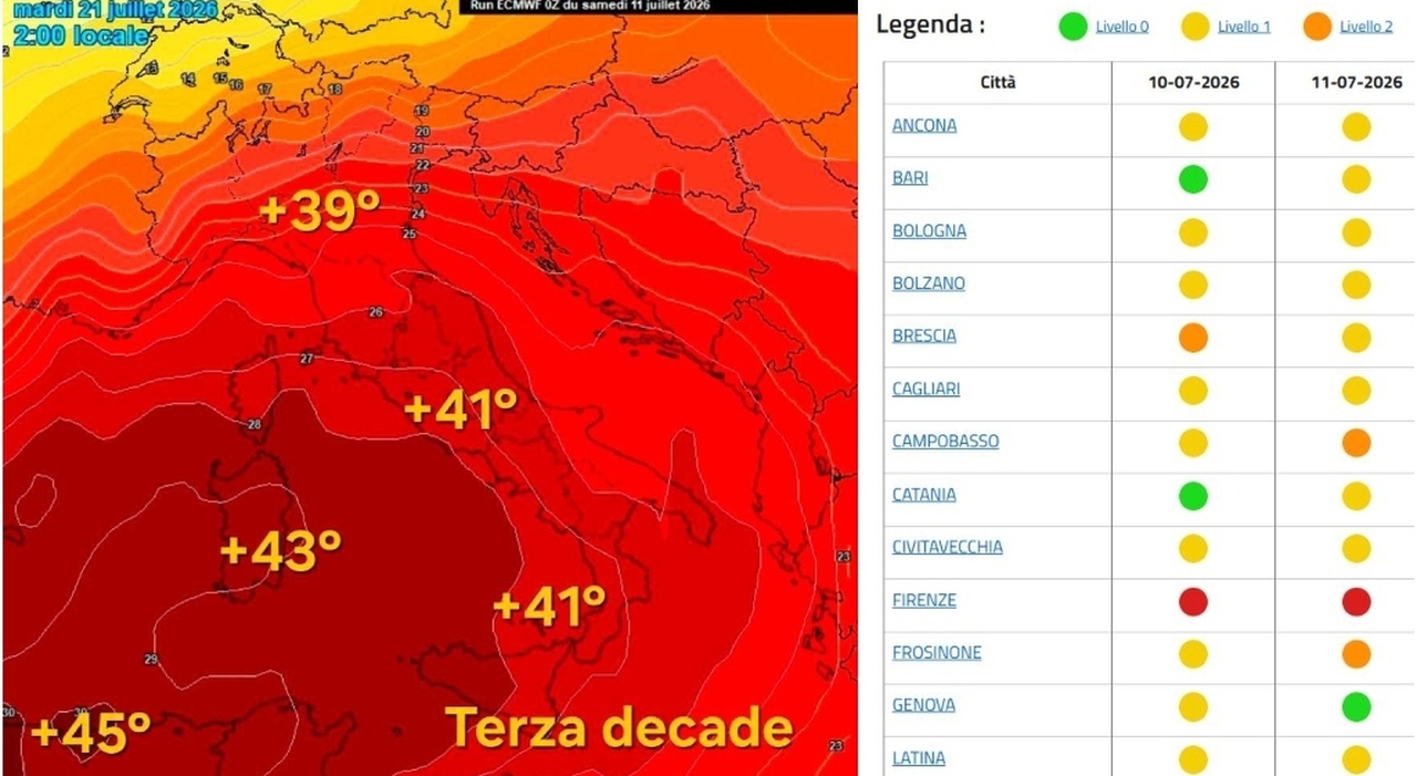 caldo estremo in arrivo picchi di 42 gradi ecco quando quanto dura e la mappa delle zone pi249 colpite da Ilmessaggero.it caldo estremo in arrivo picchi di 42 gradi ecco quando quanto dura e la mappa delle zone pi249 colpite