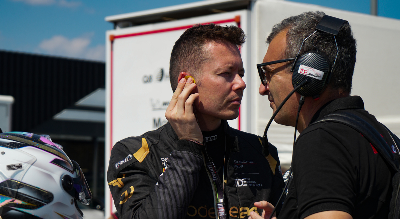 Francesco Maria Fenici impegnato nella Porsche Carrera Cup Italia