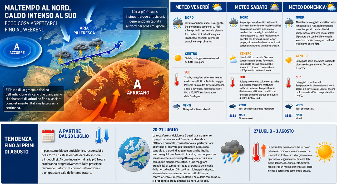 tempeste di grandine e forti temporali in arrivo ecco dove e quando la mappa delle zone a rischio