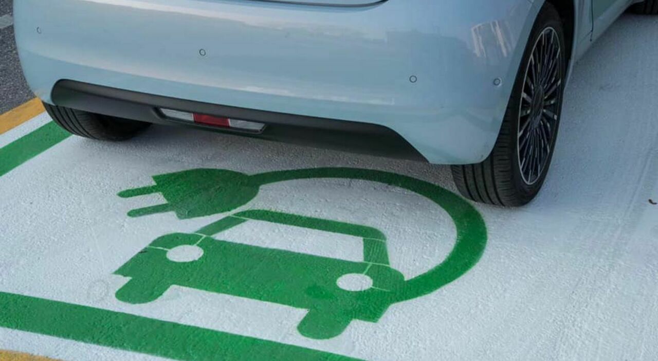 Un punto di ricarica elettrico