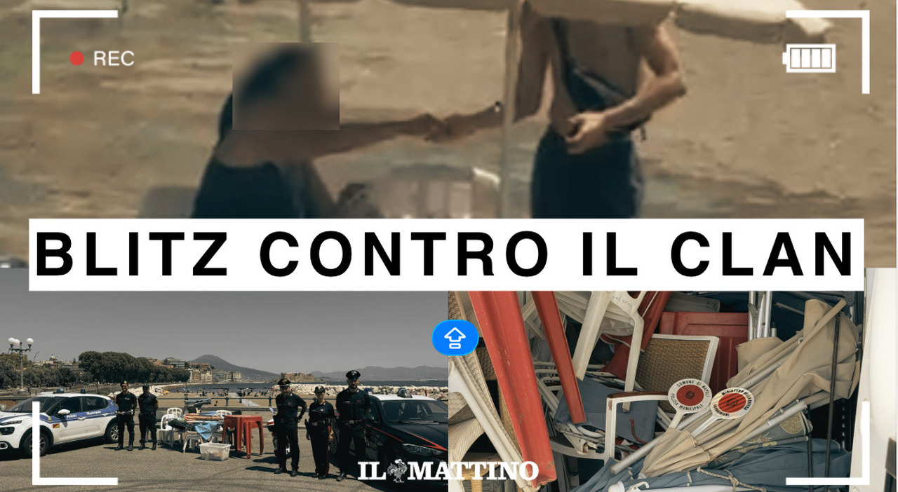 blitz in diretta contro il clan a mappatella beach a napoli via ombrelloni e lettini abusivi da Ilmattino.it blitz in diretta contro il clan a mappatella beach a napoli via ombrelloni e lettini abusivi
