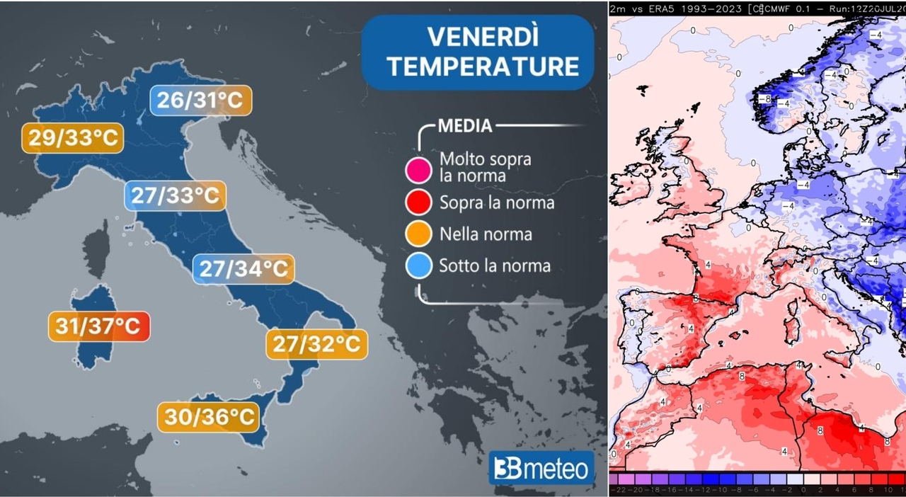 aria fresca in arrivo ma non subito ecco quando e dove le temperature scendono sotto la media quanto durer224 da Ilmessaggero.it aria fresca in arrivo ma non subito ecco quando e dove le temperature scendono sotto la media quanto durer224