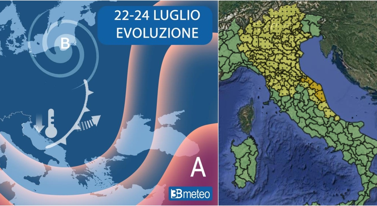 maltempo oggi allerta in 7 regioni da domani temporali piogge e caldo in picchiata fino al fine settimana le previsioni da Ilmessaggero.it maltempo oggi allerta in 7 regioni da domani temporali piogge e caldo in picchiata fino al fine settimana le previsioni