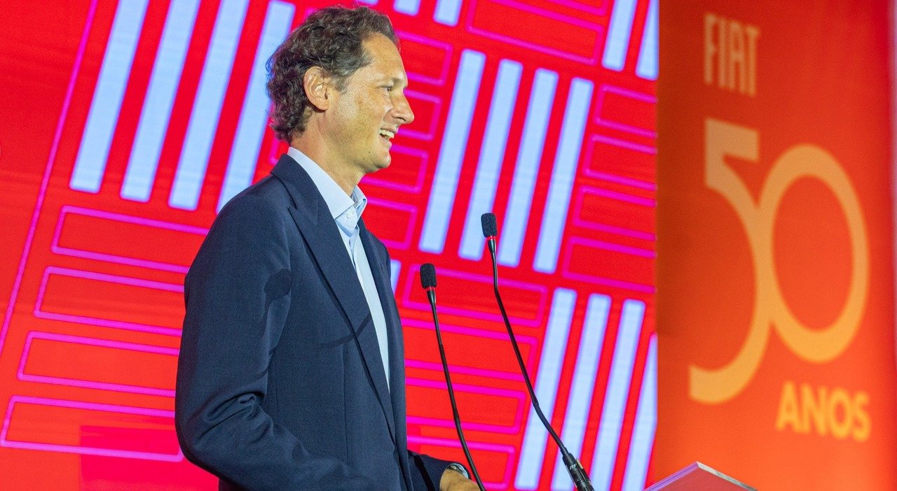 John Elkann, presidente di Stellantis, alle celebrazioni del mezzo secolo della Fiat in Brasile