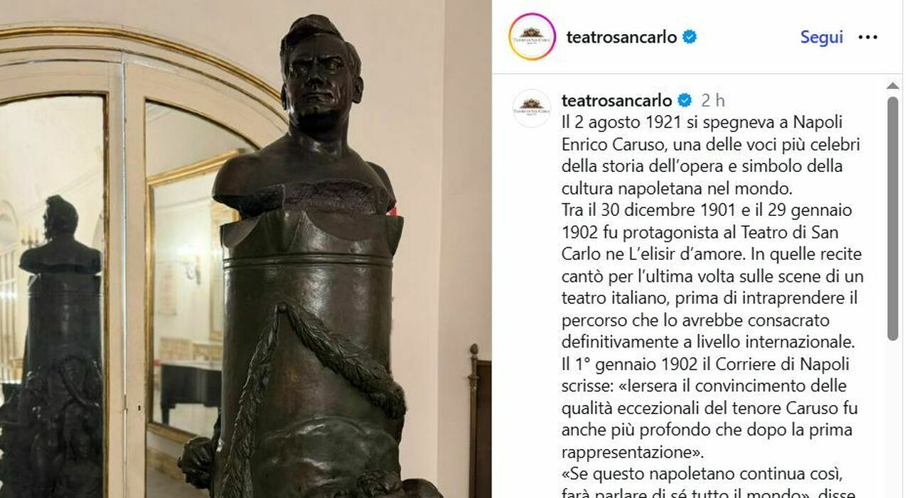 Il post diffuso sui social ricostruisce gli ultimi passi teatrali italiani del celebre tenore prima del successo internazionale, citando testimonianze del tempo.