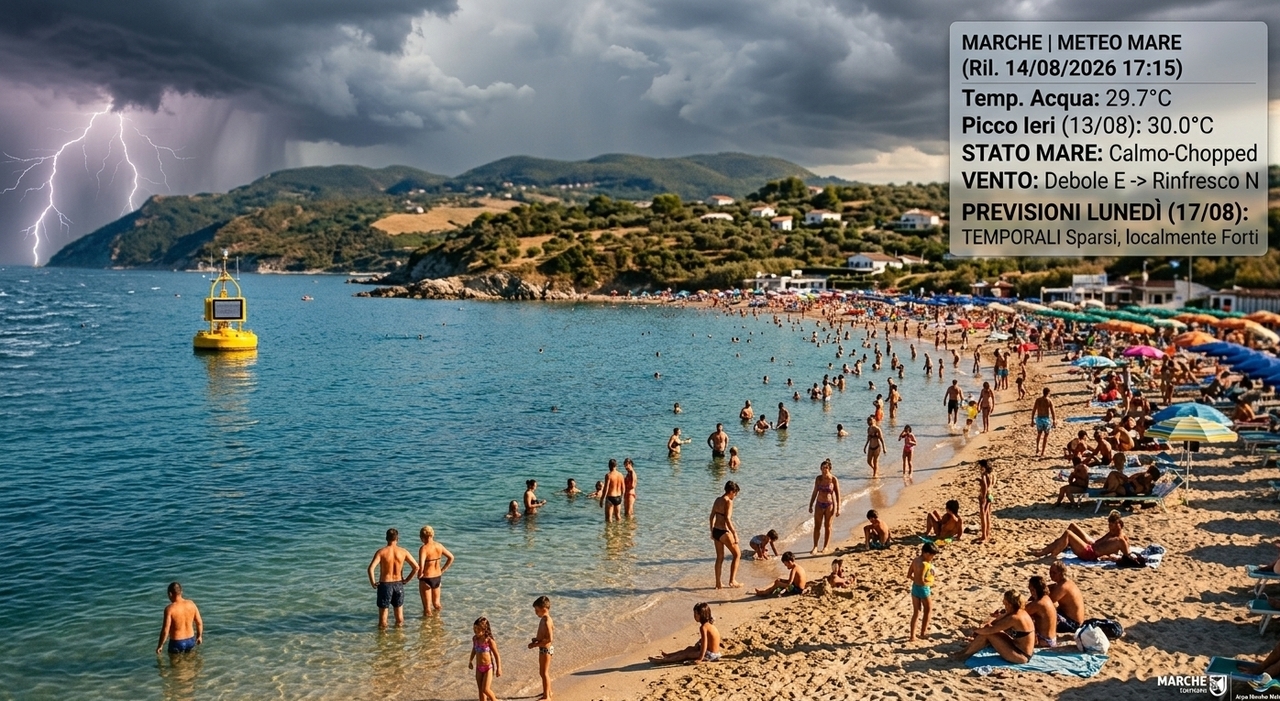 ferragosto rovente nelle marche mare da record fino a 30176c e bollino rosso per il caldo ma poi arrivano i temporali da Corriereadriatico.it ferragosto rovente nelle marche mare da record fino a 30176c e bollino rosso per il caldo ma poi arrivano i temporali