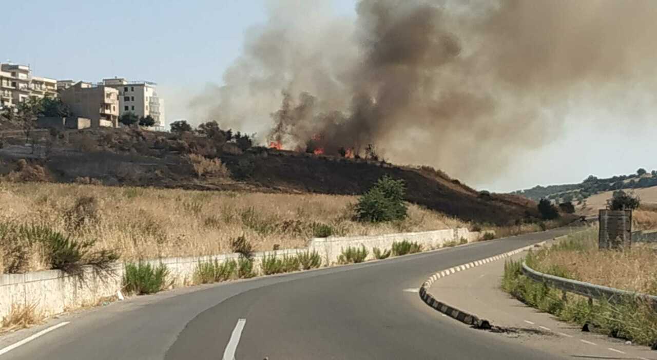 incendio nel centro abitato lambite le abitazioni da Quotidianodipuglia.it incendio nel centro abitato lambite le abitazioni