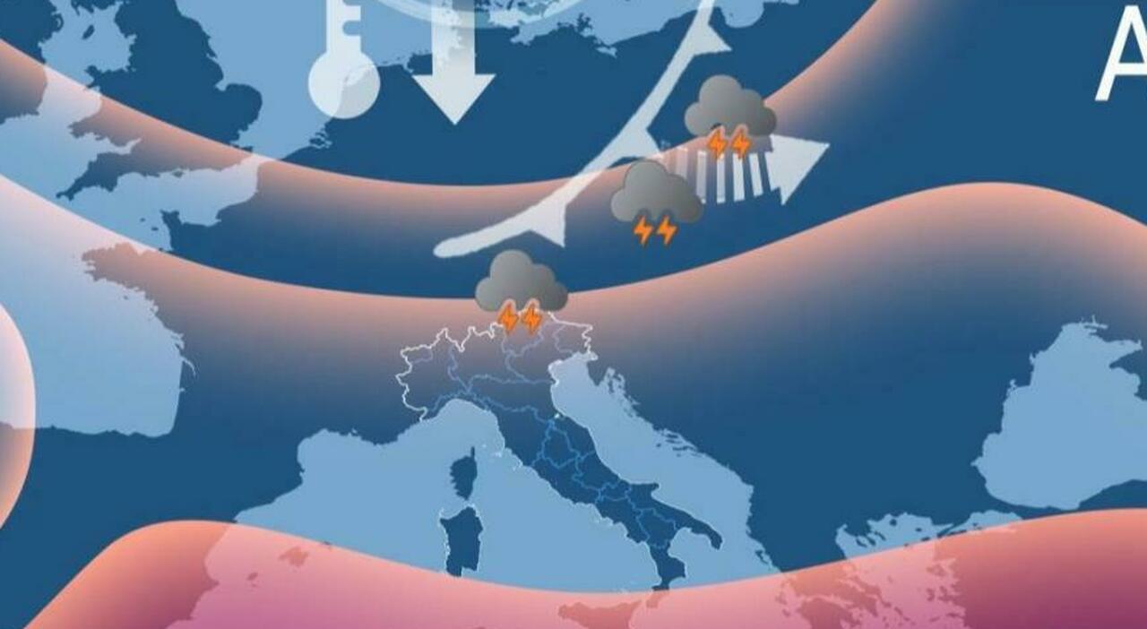 Cielo nuvoloso con temporali e caldo estremo nel weekend, allerta gialla in Veneto e Nord Italia
