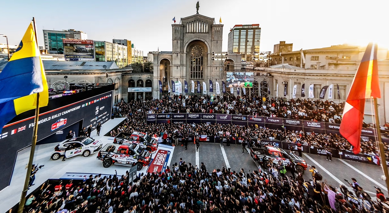 Una spettacolare immagine del Bio Bio rally dello scorso anno