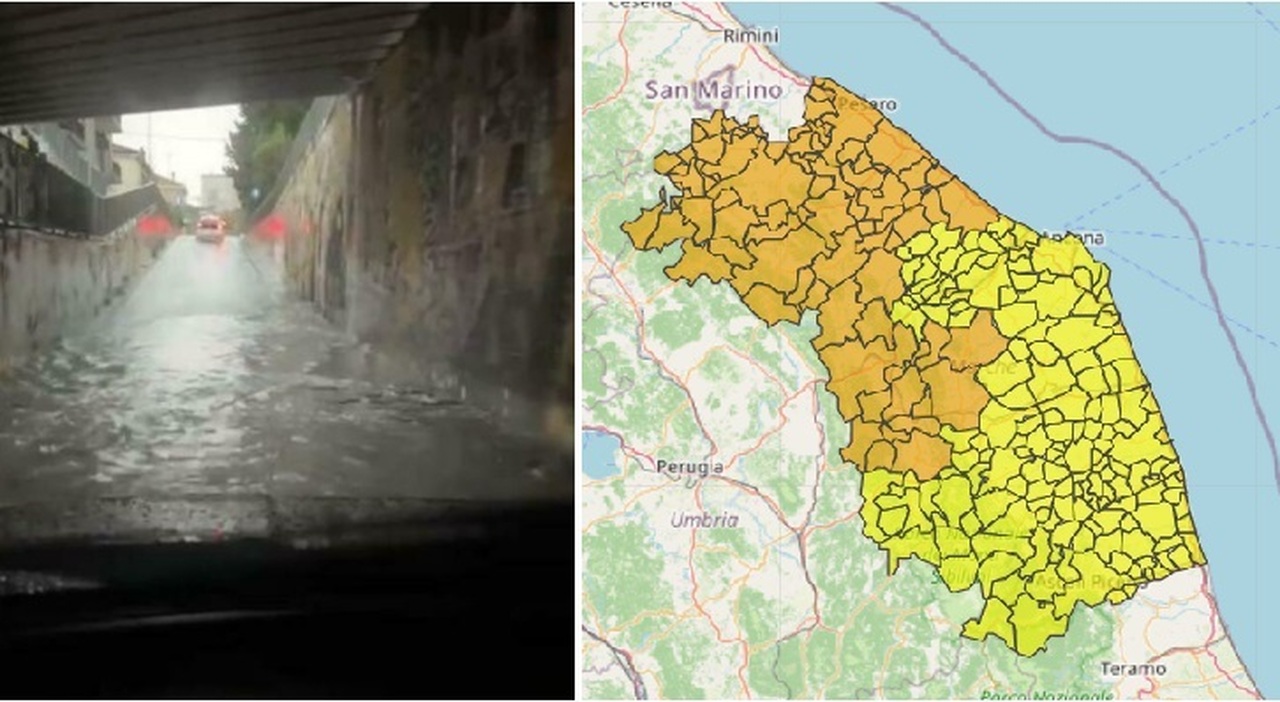 marche nella morsa nel maltempo altri temporali in arrivo allerta meteo arancione in met224 regione da Corriereadriatico.it marche nella morsa nel maltempo altri temporali in arrivo allerta meteo arancione in met224 regione