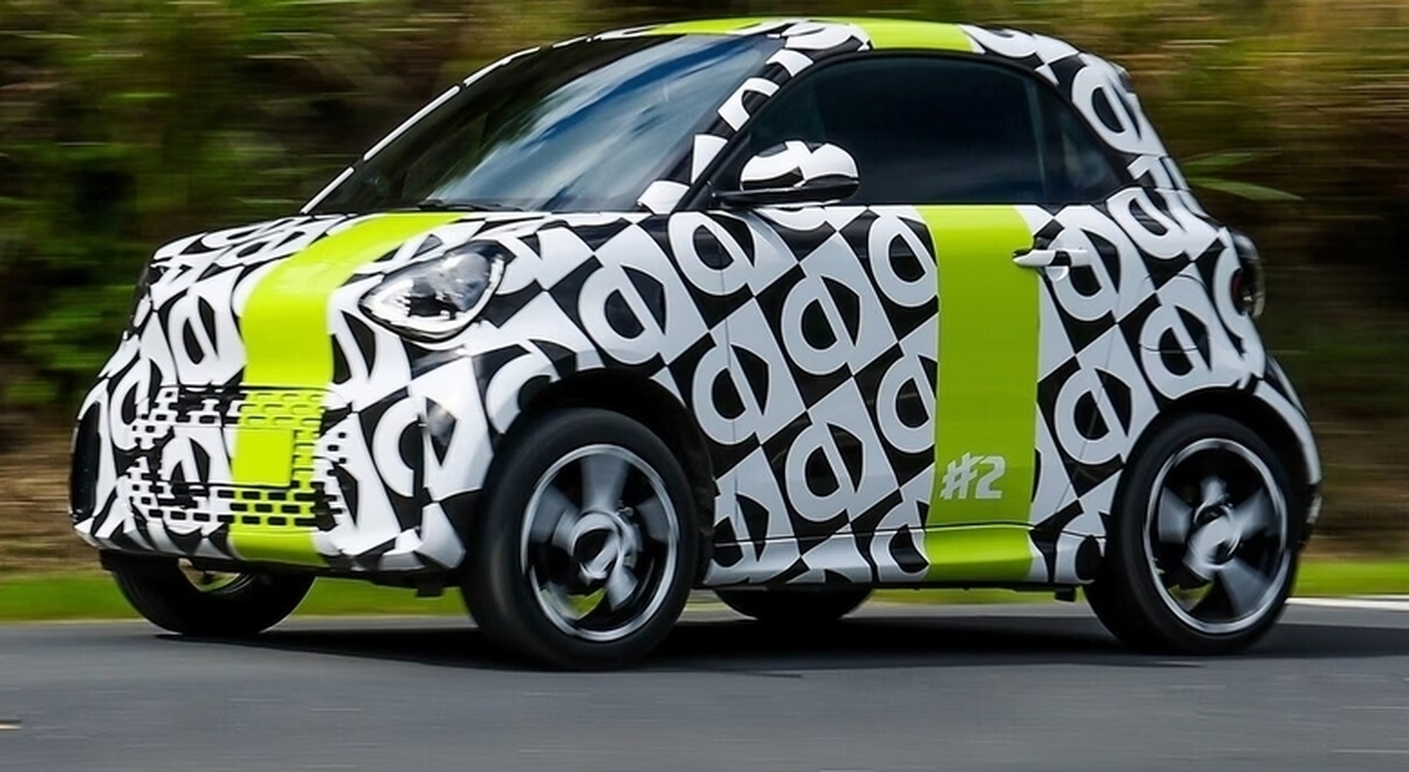 Smart #2 durante i test su strada
