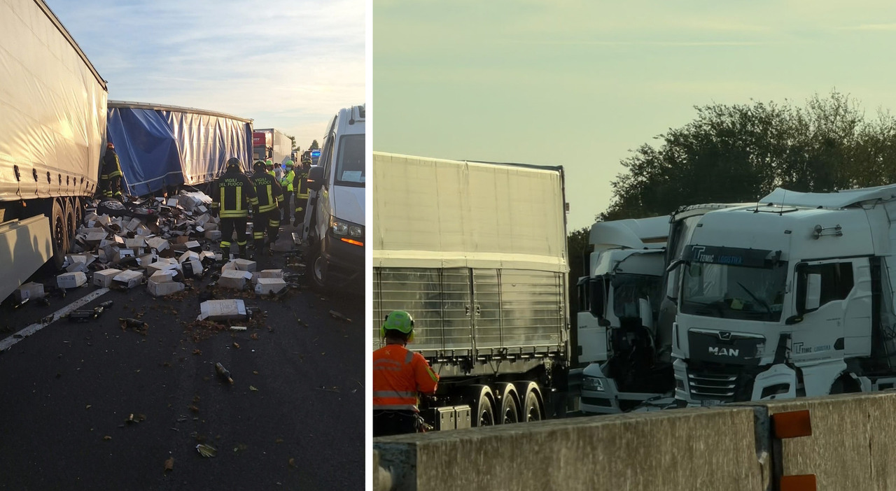 schianto tra tre mezzi pesanti in a4 tra noventa e cessalto un morto traffico bloccato da Ilgazzettino.it schianto tra tre mezzi pesanti in a4 tra noventa e cessalto un morto traffico bloccato