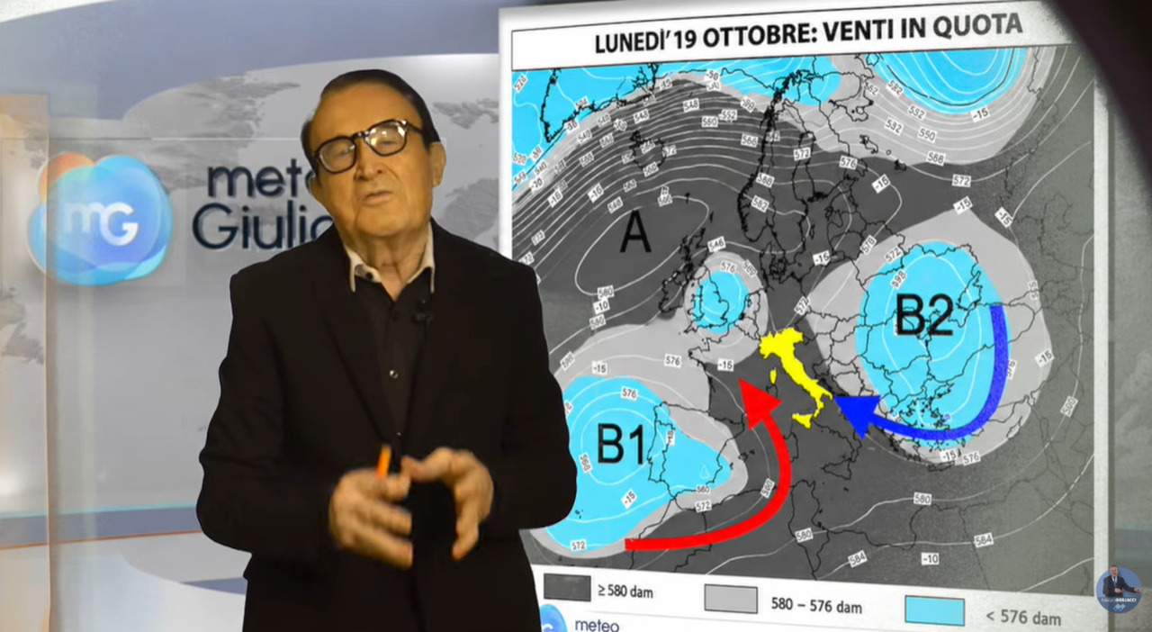 Meteo, Giuliacci: «Un ciclone attaccherà...