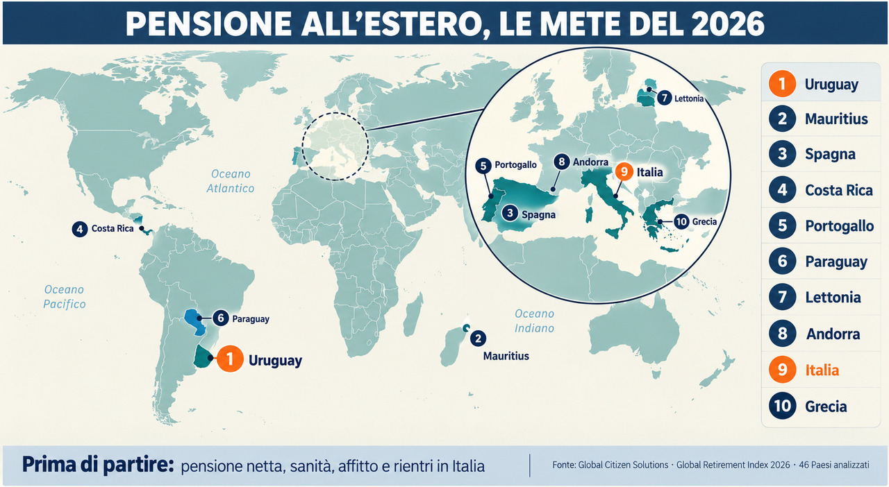 cambio vita uruguay paradiso dei pensionati spagna terza in top 10 mondiale anche l italia da Ilmessaggero.it cambio vita uruguay paradiso dei pensionati spagna terza in top 10 mondiale anche l italia