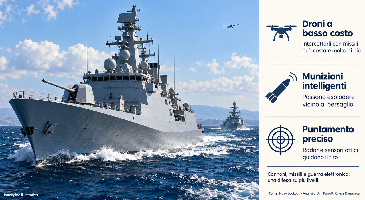 il ritorno dei cannoni sulle grandi navi da guerra contro i droni i missili costano troppo da Ilmessaggero.it il ritorno dei cannoni sulle grandi navi da guerra contro i droni i missili costano troppo