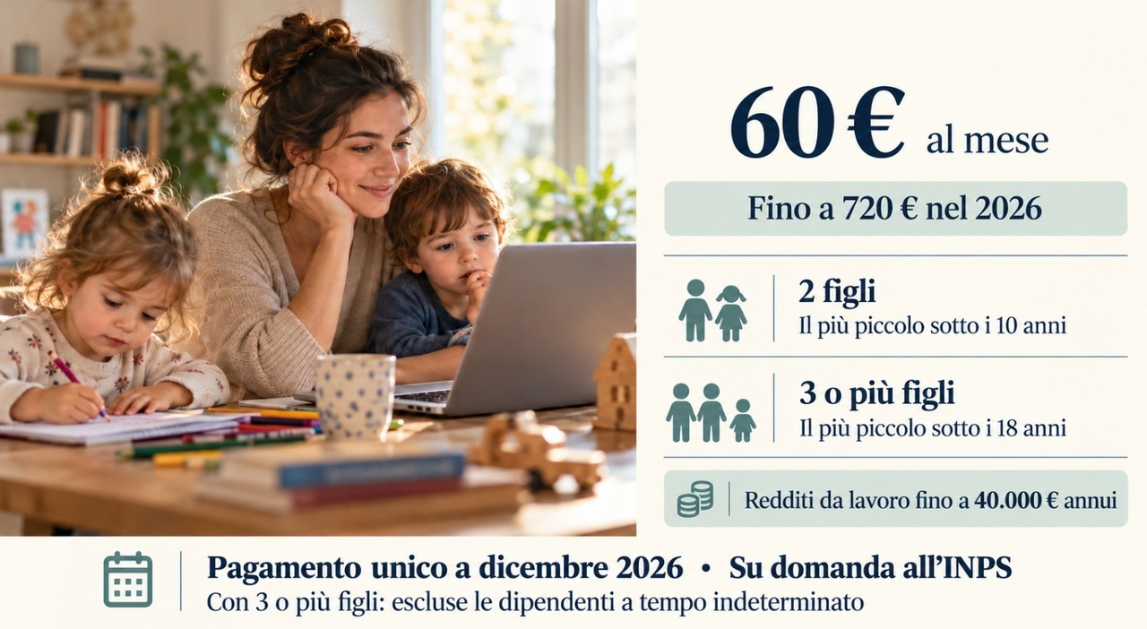 bonus mamme aperte le domande come fare richiesta all inps per avere fino a 720 euro a dicembre da Ilmessaggero.it bonus mamme aperte le domande come fare richiesta all inps per avere fino a 720 euro a dicembre