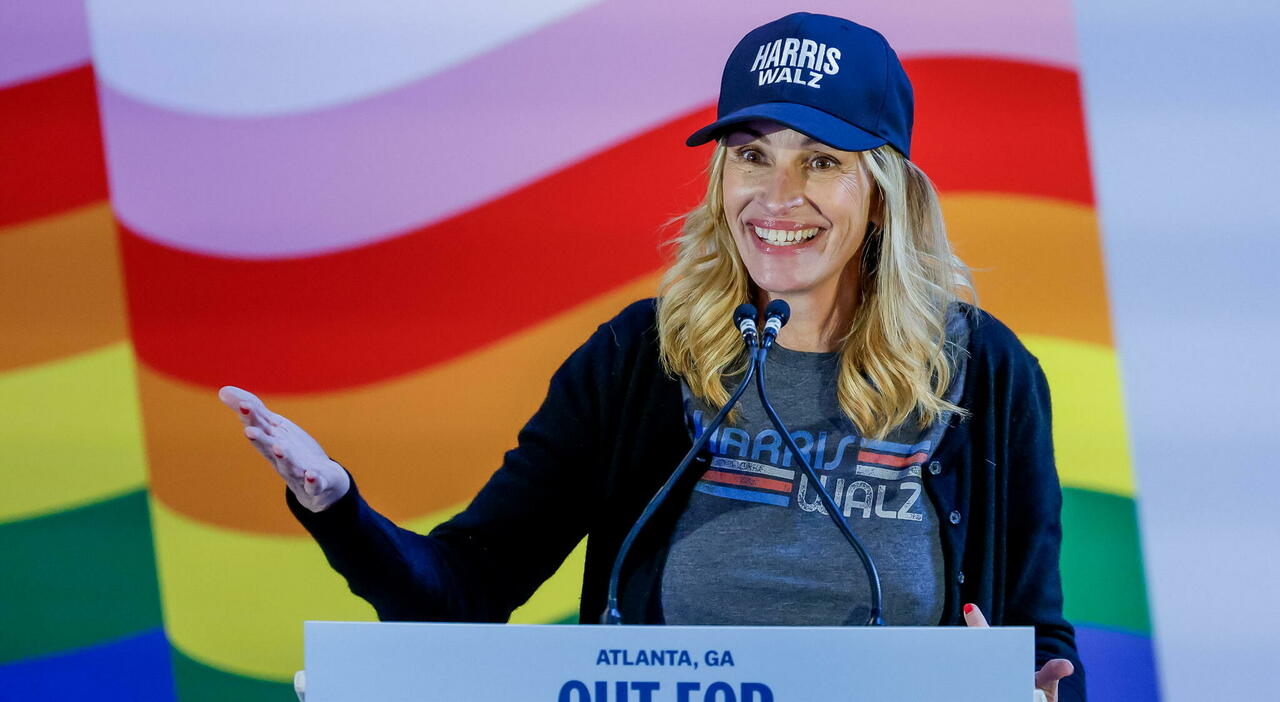 Julia Roberts pro Kamala Harris: «Tradite i mariti nel segreto dell'urna». Il messaggio contro Trump