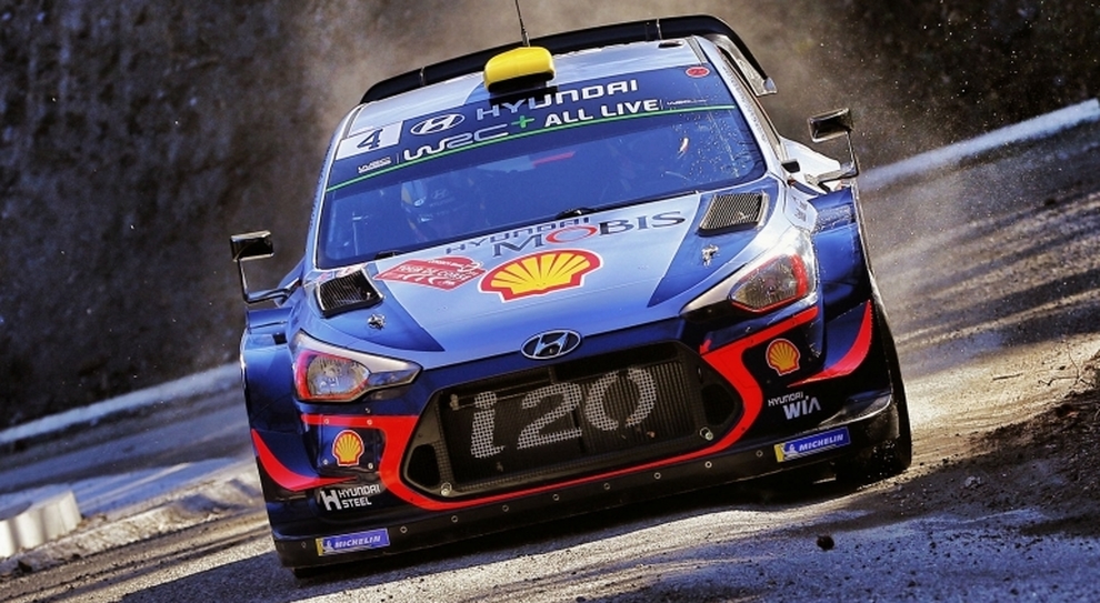 Una delle Hyundai i20 WRC che saranno impegnate in Germania